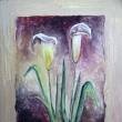 Bl kytka, formt 25x20 cm